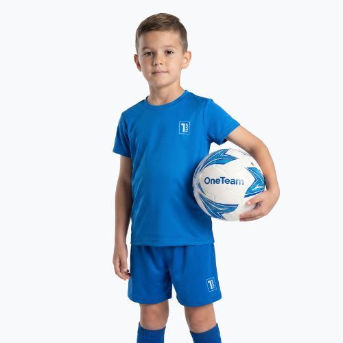Gyerek futball szett OneTeam Precision Set mez és rövidnadrág kék