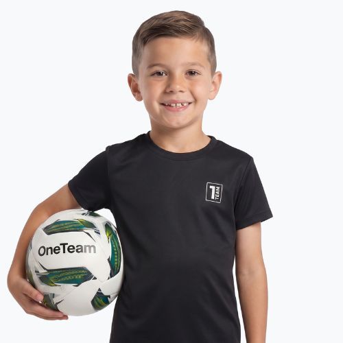 Gyerek futballmez készlet OneTeam Precision Set mez és rövidnadrág fekete