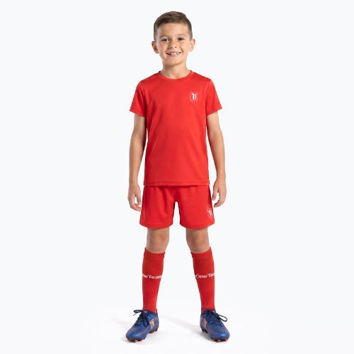Gyerek futball szett OneTeam Precision Set mez és rövidnadrág piros