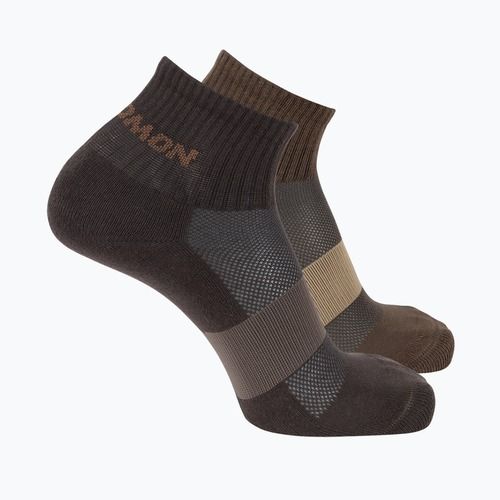 Zokni Salomon Evasion Ankle 2 pairs dark earth/walnut