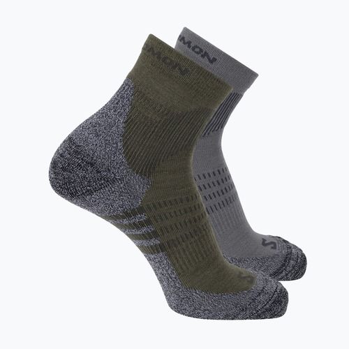 Zokni Salomon X Ultra Access Quarter 2 pairs excalibur/olive night