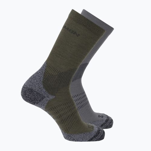 Zokni Salomon X Ultra Access Crew 2 pairs excalibur/olive night