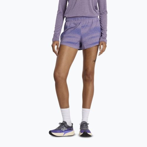 Női futóshort New Balance RC Printed 3" candided violet