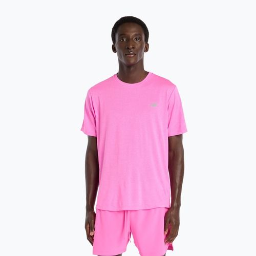 Férfi póló New Balance Athletics Run pink heat heather