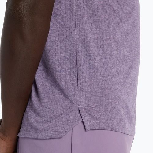 Férfi póló New Balance Athletics Run candied violet heather