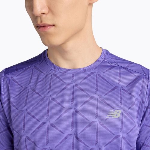 Férfi póló New Balance Essentials Printed T electric purple
