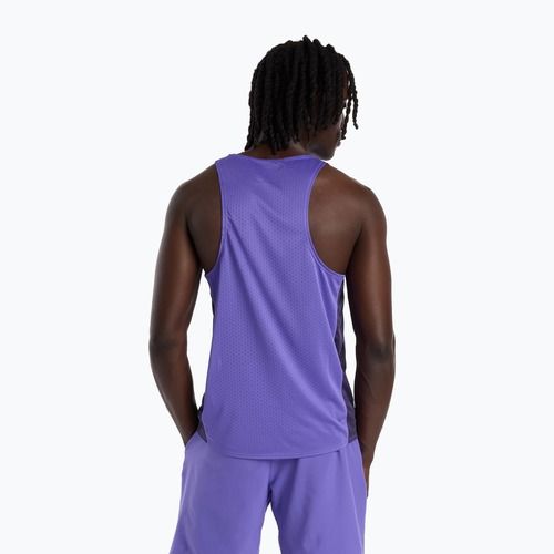 Férfi futópóló New Balance Viz-Tech Singlet electric purple