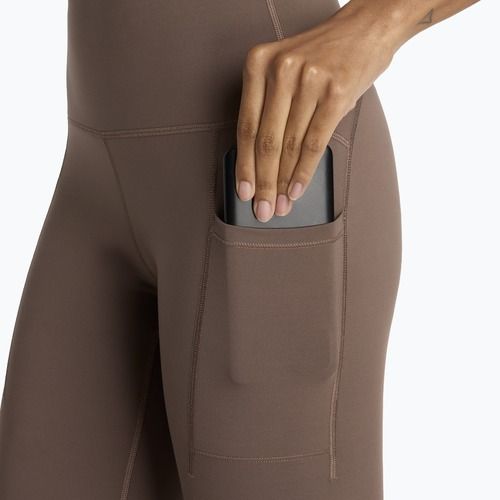 Női futó leggings New Balance Sleek Pocket High Rise cortado