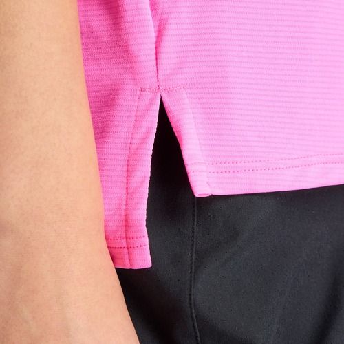 Női futópóló New Balance Essentials pink heat