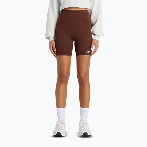 Női rövidnadrág New Balance Harmony High Rise pumpernickel