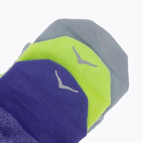 Zokni HOKA No-Show Run Sock 3 pairs celstl blue/minrl blue/neon yuzu