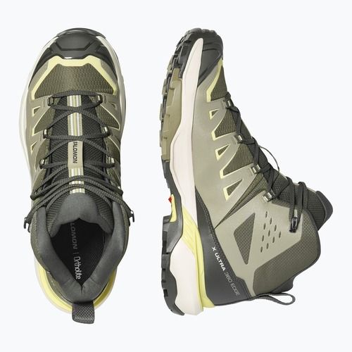 Férfi túracipő Salomon X Ultra 360 Edge Mid GTX olive night/aloe
