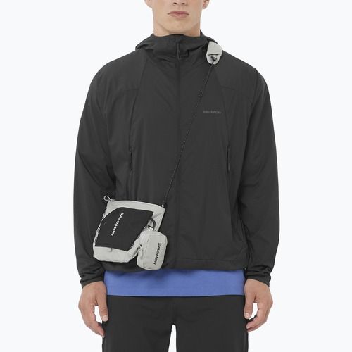 Férfi szélálló dzseki Salomon Outwind Full Zip mélyfekete