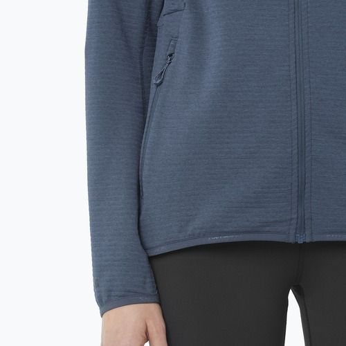 Női polár pulóver Salomon Lightwarm Full Zip blue nights