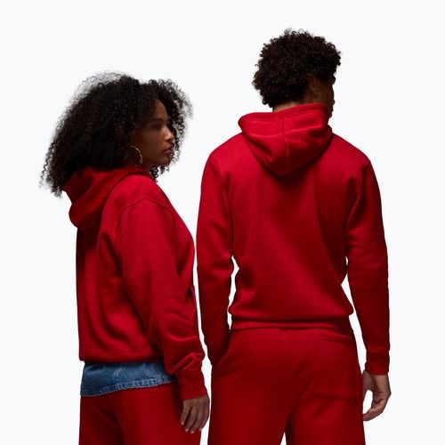 Férfi pulóver Nike Jordan Brooklyn Fleece gym red/white