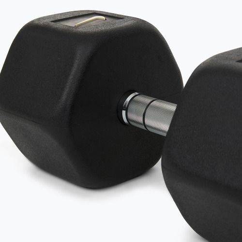 Gumírozott kézisúlyzó Nike Strength Hex Dumbbell 32,5 kg black/white
