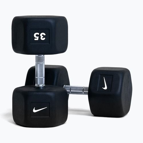 Gumírozott kézisúlyzó Nike Strength Hex Dumbbell 35 kg black/white
