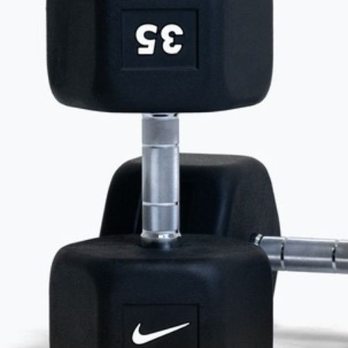 Gumírozott kézisúlyzó Nike Strength Hex Dumbbell 35 kg black/white