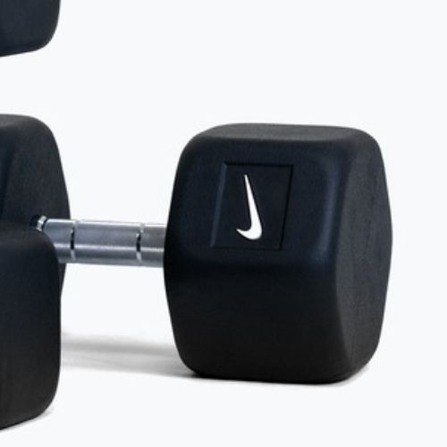 Gumírozott kézisúlyzó Nike Strength Hex Dumbbell 35 kg black/white