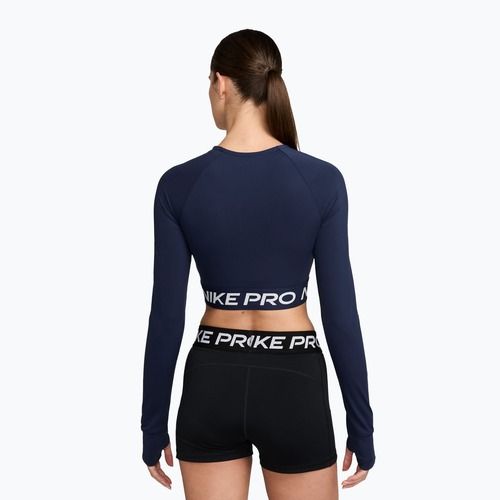 Női hosszú ujjú edzőfelső Nike Pro 365 Dri-Fit midnight navy/white
