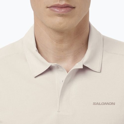 Férfi pólóing Salomon Trackline Polo silver cloud