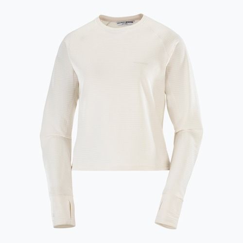 Női polár pulóver Salomon Essential Lightwarm whisper white