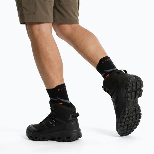 Férfi KADVA Obsidian Mid WP túracipő fekete