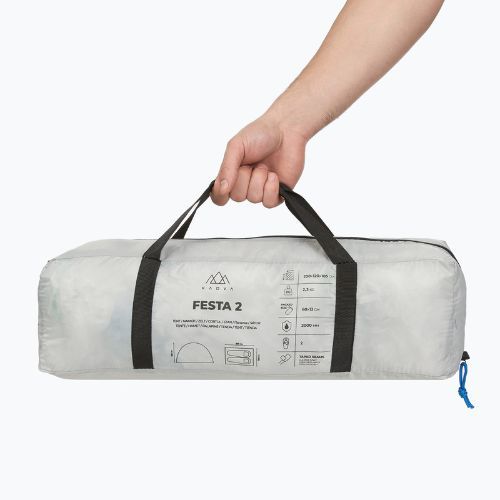 2 személyes kemping sátor KADVA Festa 2 grey/blue