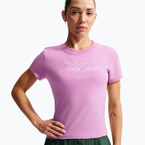 Női teniszpóló Nike Court Heritage light magenta/pink foam