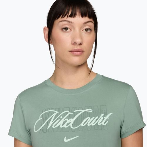 Női teniszpóló Nike Court Heritage steam/barely green