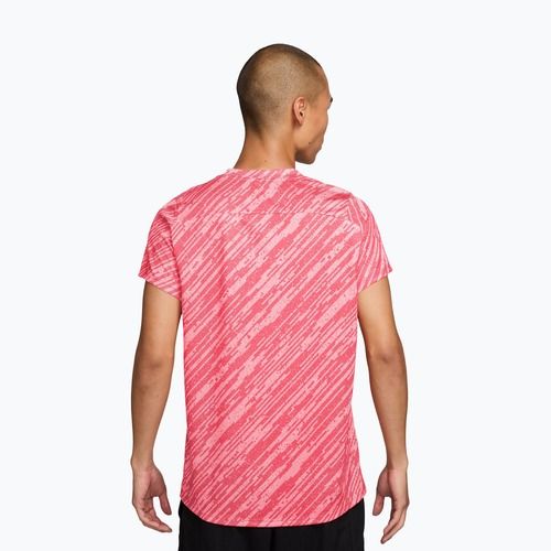 Férfi teniszpóló Nike Court Dri-Fit Victory Print pink foam/black