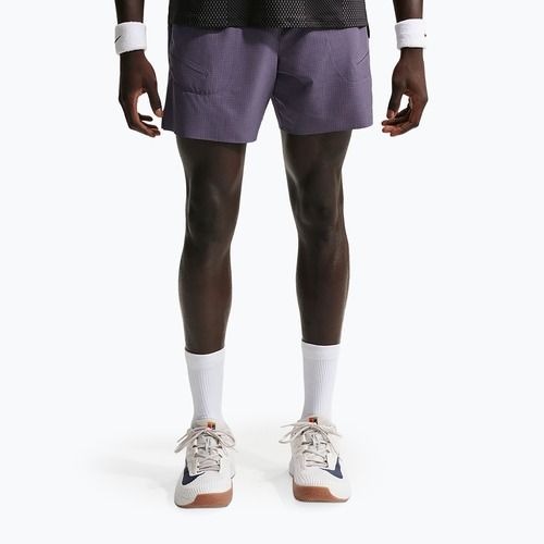 Férfi teniszshort Nike Court Advantage Dri-Fit 6" dark raisin/white