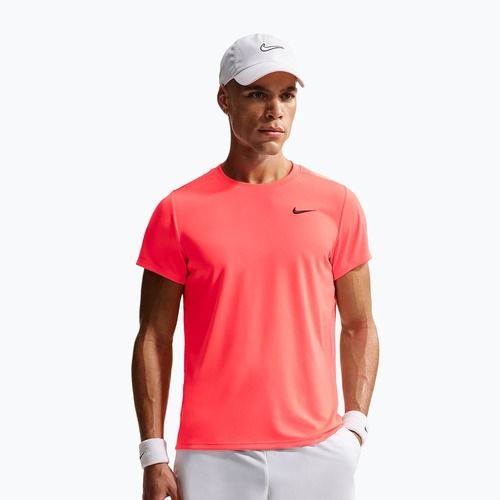 Férfi teniszpóló Nike Court Dri-Fit Victory hot lava/black