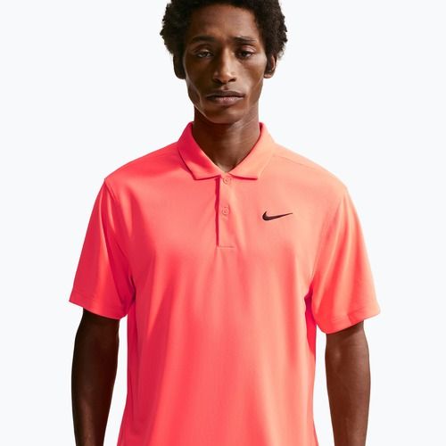 Férfi teniszpóló Nike Court Dri-Fit Polo Solid hot lava/black