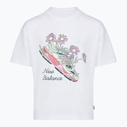Gyerek szett New Balance Floral Shoe Graphic Tee and Legging nb bright white