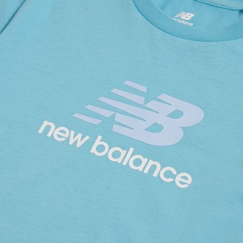 Gyerek póló New Balance Jersey Stacked Logo Tee taffy blue