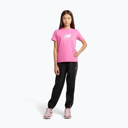 Gyerek póló New Balance Jersey Stacked Logo Tee pink satin