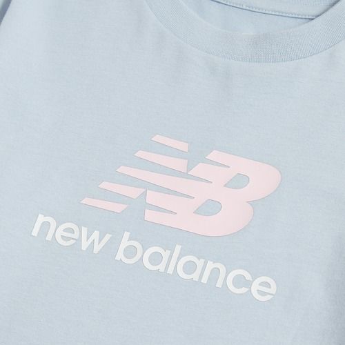 Gyerek póló New Balance Jersey Stacked Logo Tee oxford blue