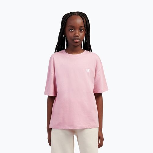 Gyerek póló New Balance Jersey Small Logo Tee pink taffy