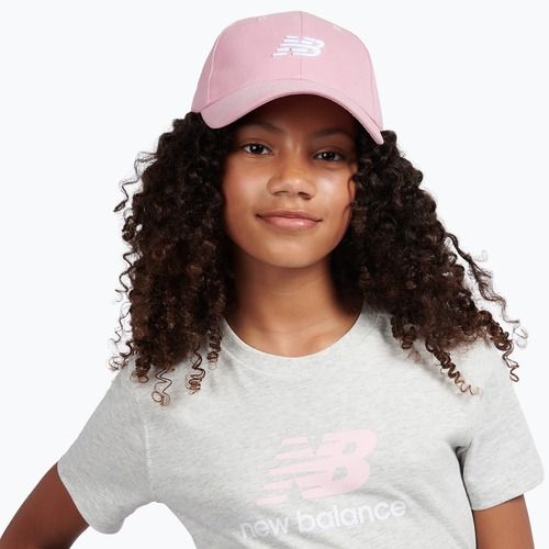 Gyerek baseballsapka New Balance Small Logo pink taffy