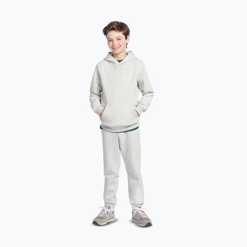 Gyerek pulóver New Balance Brush Back Small Logo Hoodie ash heather