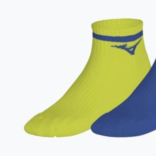 Zokni Mizuno Training Mid With Line 3 pairs lightning yellow/ultramarine