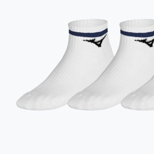Zokni Mizuno Training Mid With Line 3 pairs white/ultramarine