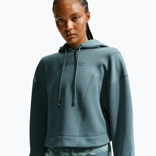 Női edzőfelső Nike Pro Therma-Fit Hoodie mineral slate/white