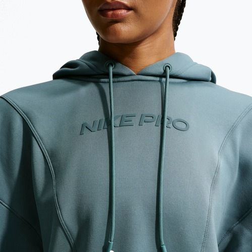 Női edzőfelső Nike Pro Therma-Fit Hoodie mineral slate/white
