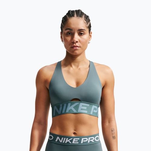 Edzőmelltartó Nike Pro Sculpt Medium Support mineral slate/denim turquoise/white