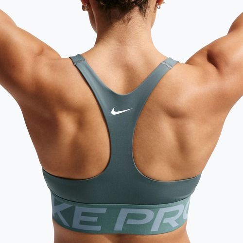 Edzőmelltartó Nike Pro Sculpt Medium Support mineral slate/denim turquoise/white