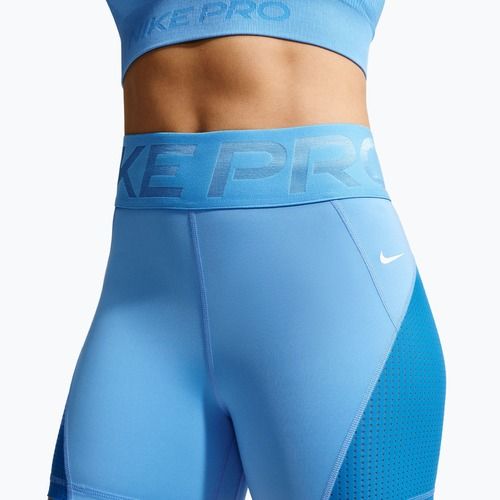 Női rövidnadrág Nike Pro Sculpt High Waisted 5" Biker university blue/light photo blue/white