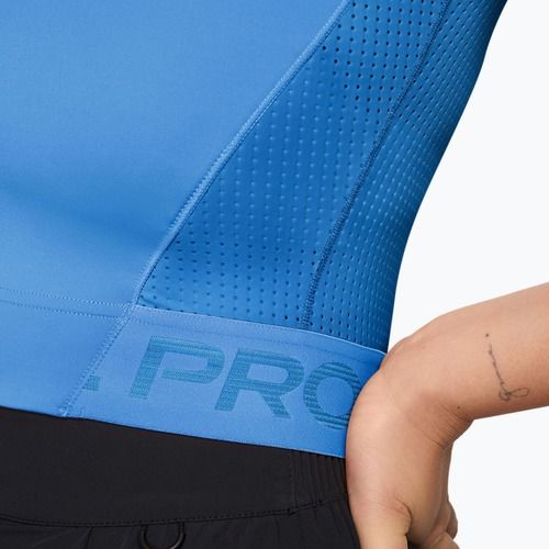 Női edzőpóló Nike Pro Dri-Fit university blue/light photo blue/white