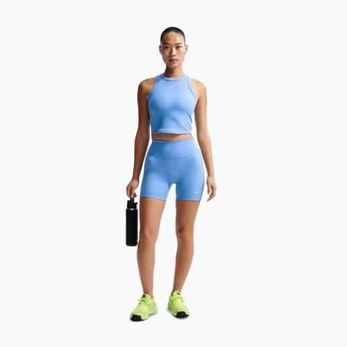 Női póló Nike One Fitted Dri-Fit Cropped Tank thunder university blue/white